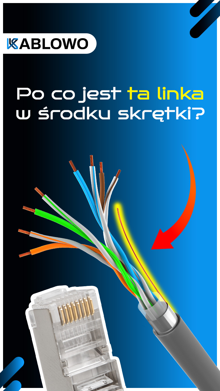 Po co jest ta linka w środku skrętki yt