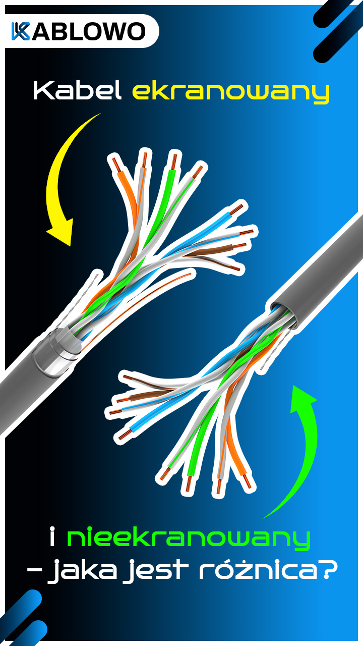 Short kabel ekranowany i nieekranowany